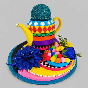 Alice teapot centrepiece