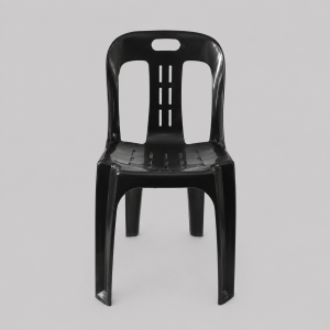 Black slimline chair