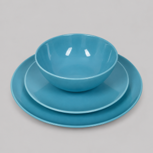Blue crockery
