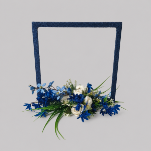Blue flower square