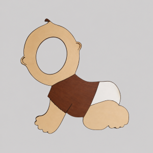 Brown baby board