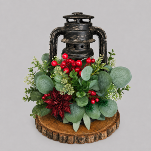 Christmas lantern centrepiece