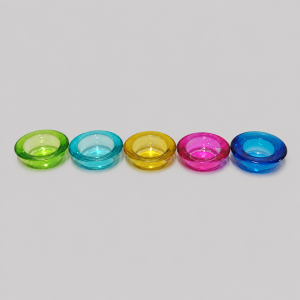 Coloured tealight holders