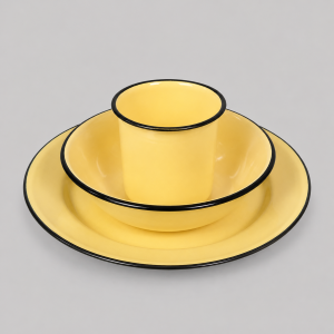Enamel crockery
