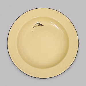Enamel dinner plates
