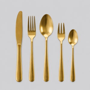 Gold cutlery