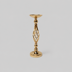 Gold twisted candle stand
