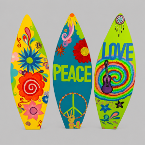 Hippie surf boards
