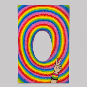 Hippy peace photoboard