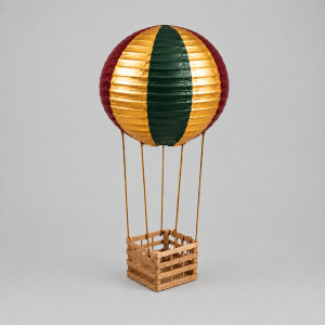 Hot air balloon burgundy