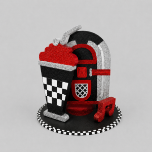 Music theme red