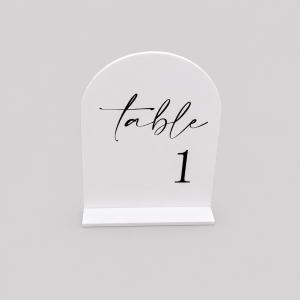 Plastic table number