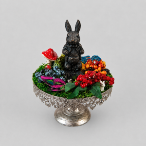 Rabbit alice centrepiece