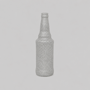 Silver glitter bottle