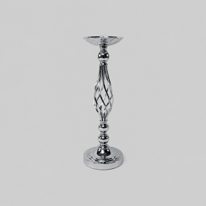 Silver twisted candle stand