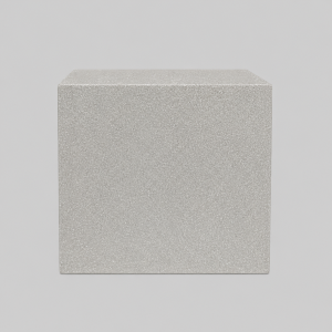 Square mirror box silver