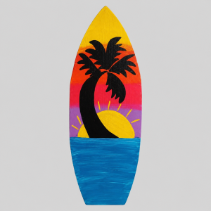 Tropical surfboard