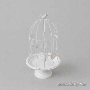 White bird cage