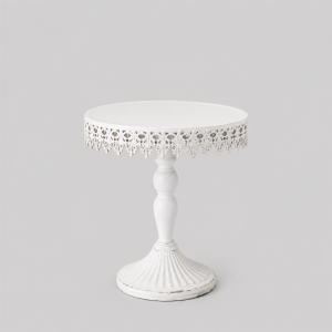 White cake stand