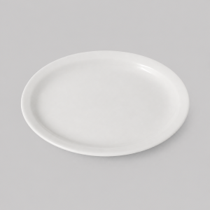 White platter plate