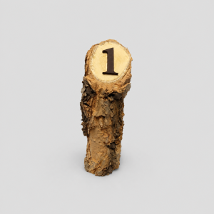 Wooden table number
