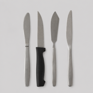 stainless steel knives assorted