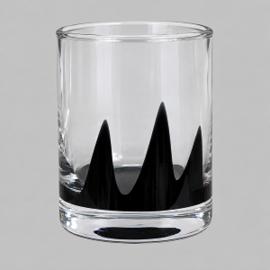Black tealight candle holder
