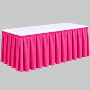 Skirt wide pleat cerise pink 3m