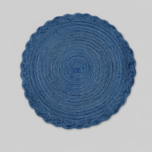 Dirty blue placemat