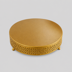 Gold cake stand medium