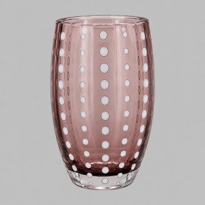 Pink dot tealight holder