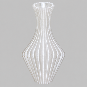 Black diamond plastic vase