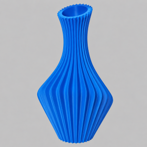 Spiral vase royal blue