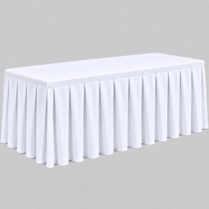 Skirt wide pleat white 3m