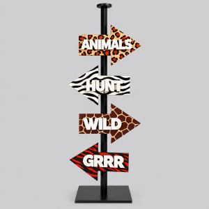 Wild this way that way sign