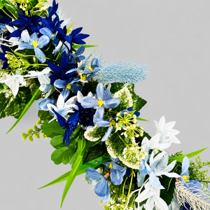 Mixed blues flower runner 1.5mtr