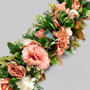 Rose gold flower runner 1.5mtr